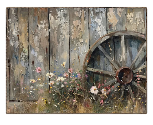 Wagon Wheel Framed Print