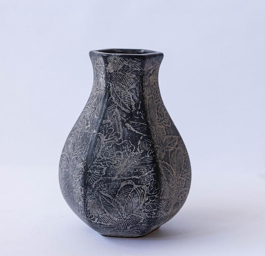 Black Ceramic Vase (A)