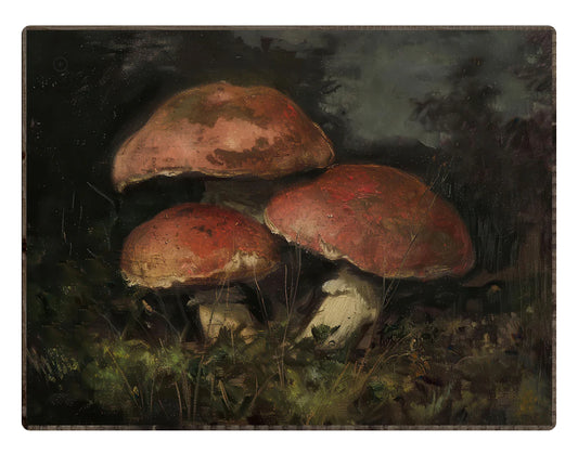 Vintage Inspired Mushrooms Print