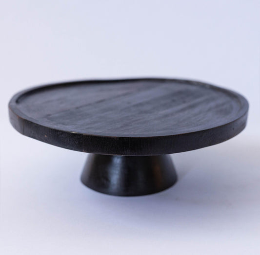 Wooden Cake Stand (Black)