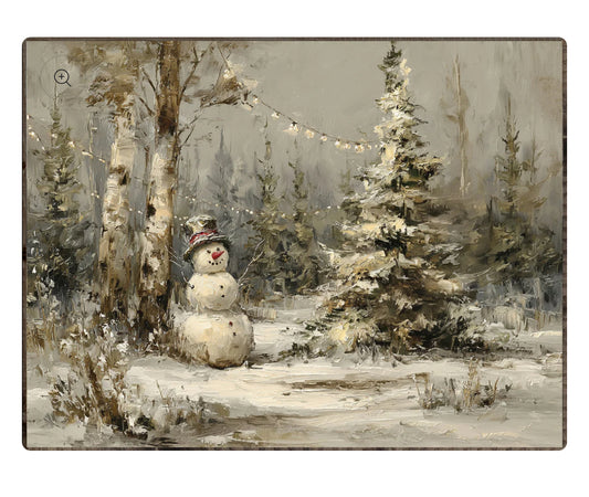 Winter Snowman Framed Print