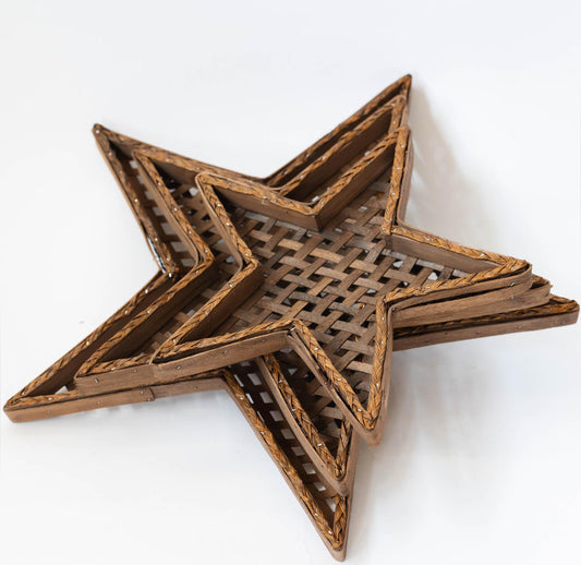 Woven Stars - Set of 3