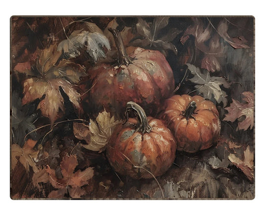 Pumpkins in the Leaves Print