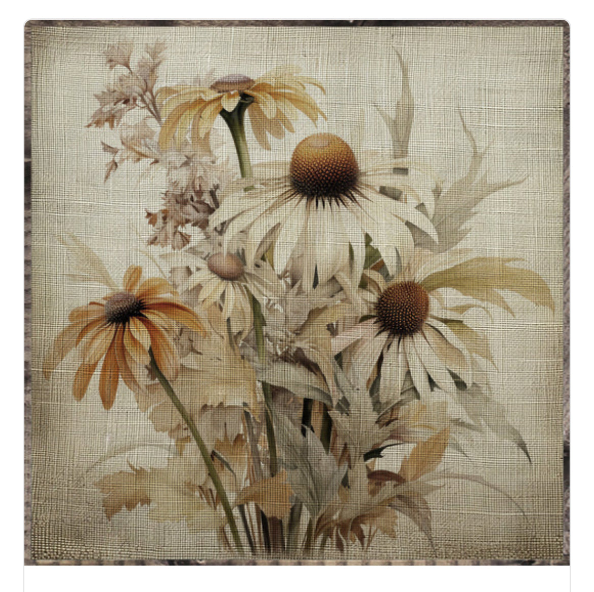 Fall Floral Framed Print (B)