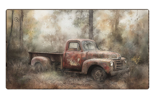 Old Red Truck Framed Print