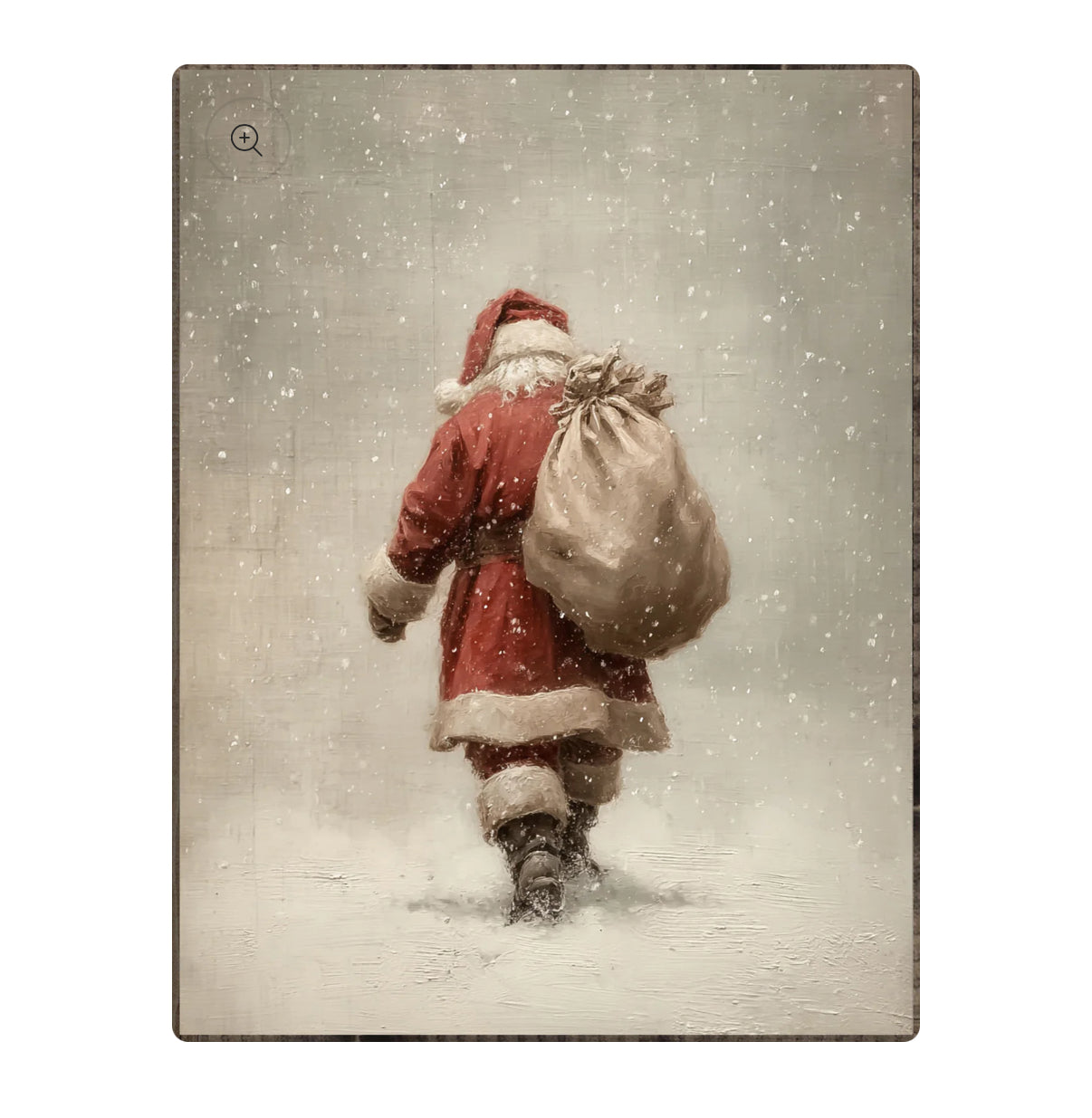 Santa Claus Walking Framed Print