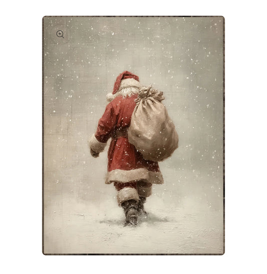 Santa Claus Walking Framed Print