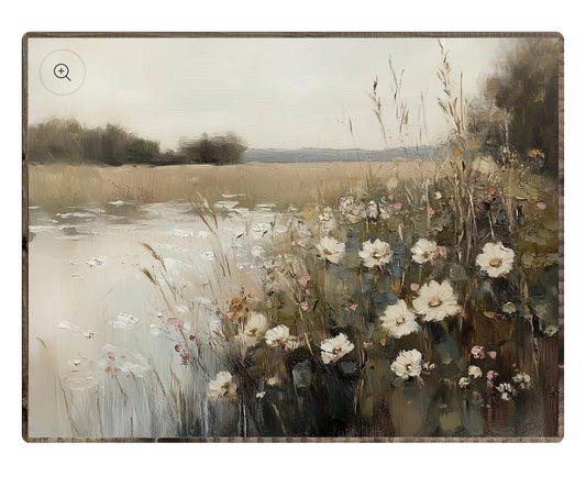 Wildflower Landscape Framed Print