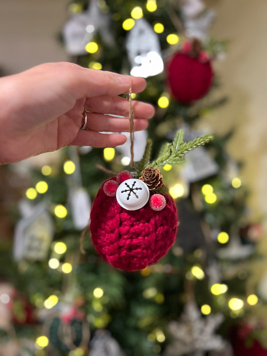 Crocheted Ornament (Red)