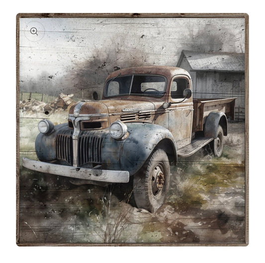 Old Truck Framed Print
