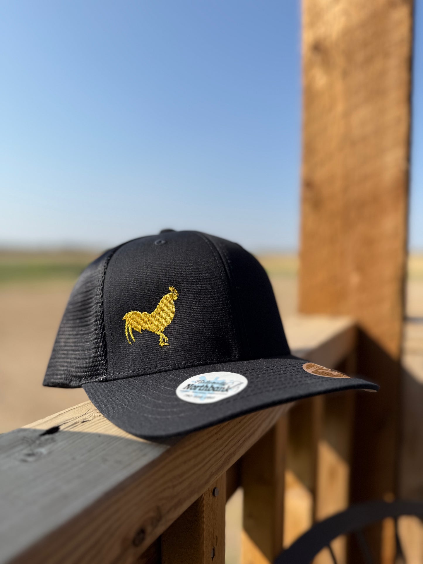 Yellow Rooster Hat (Black)