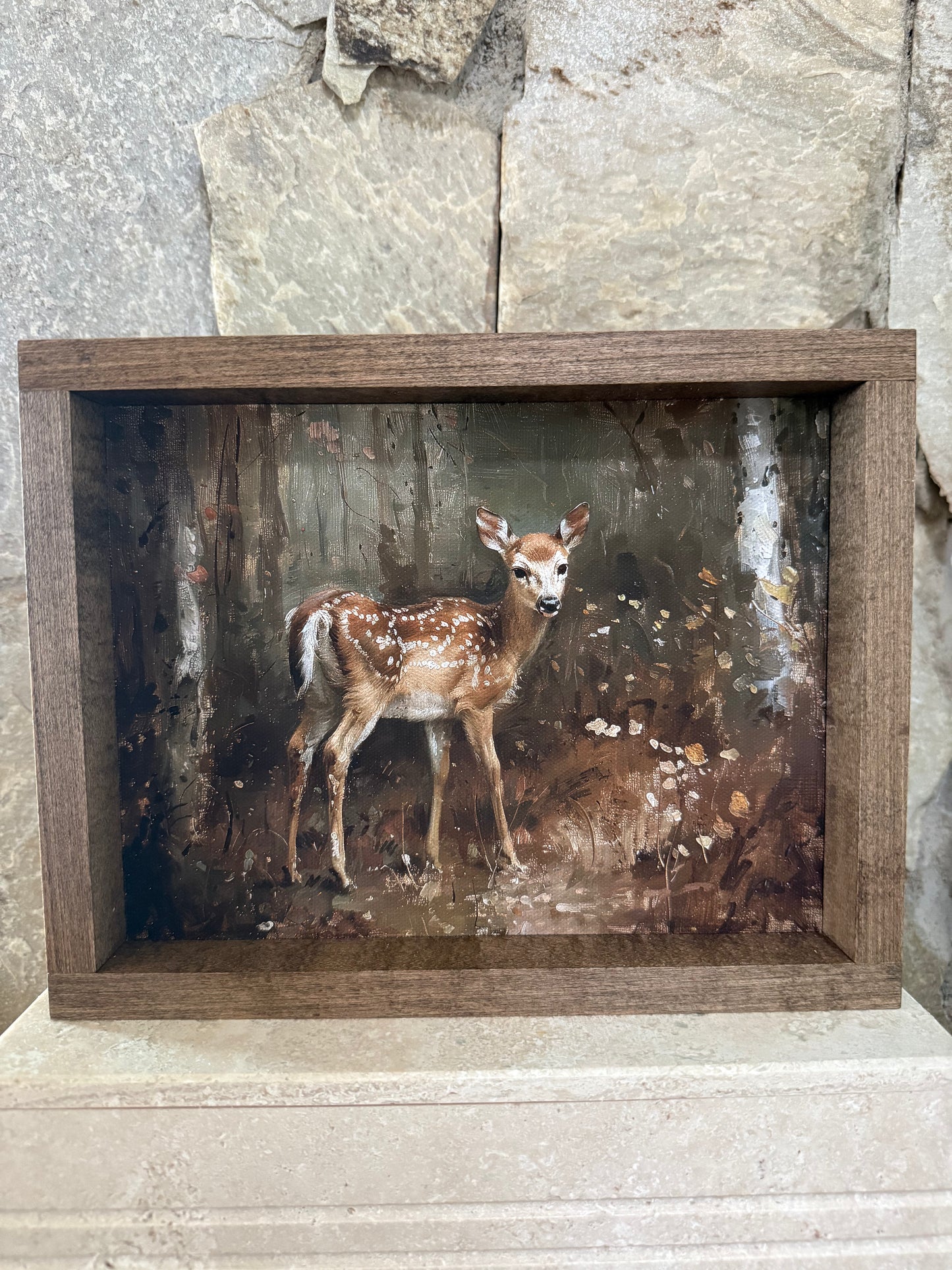 Fall Deer Framed Print