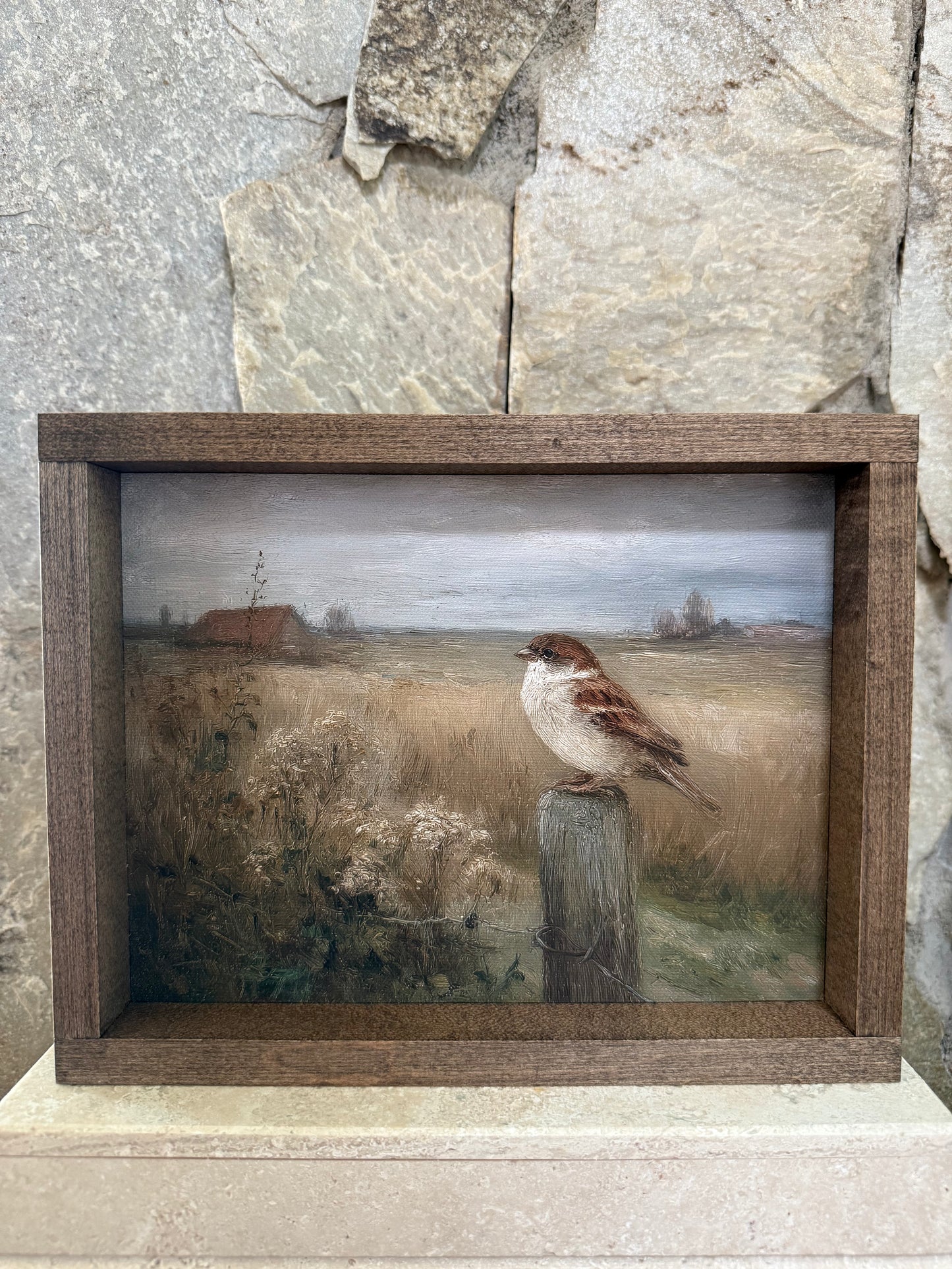 Fall Bird Framed Print