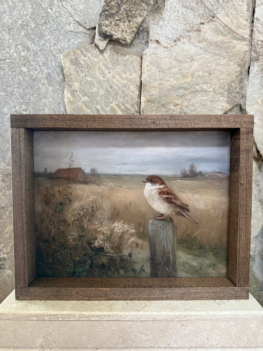 Fall Bird Framed Print