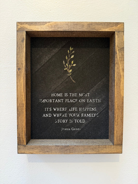 Home is the Most… Framed Print