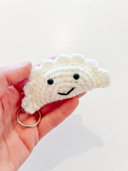 Crocheted Perogy Key Chain