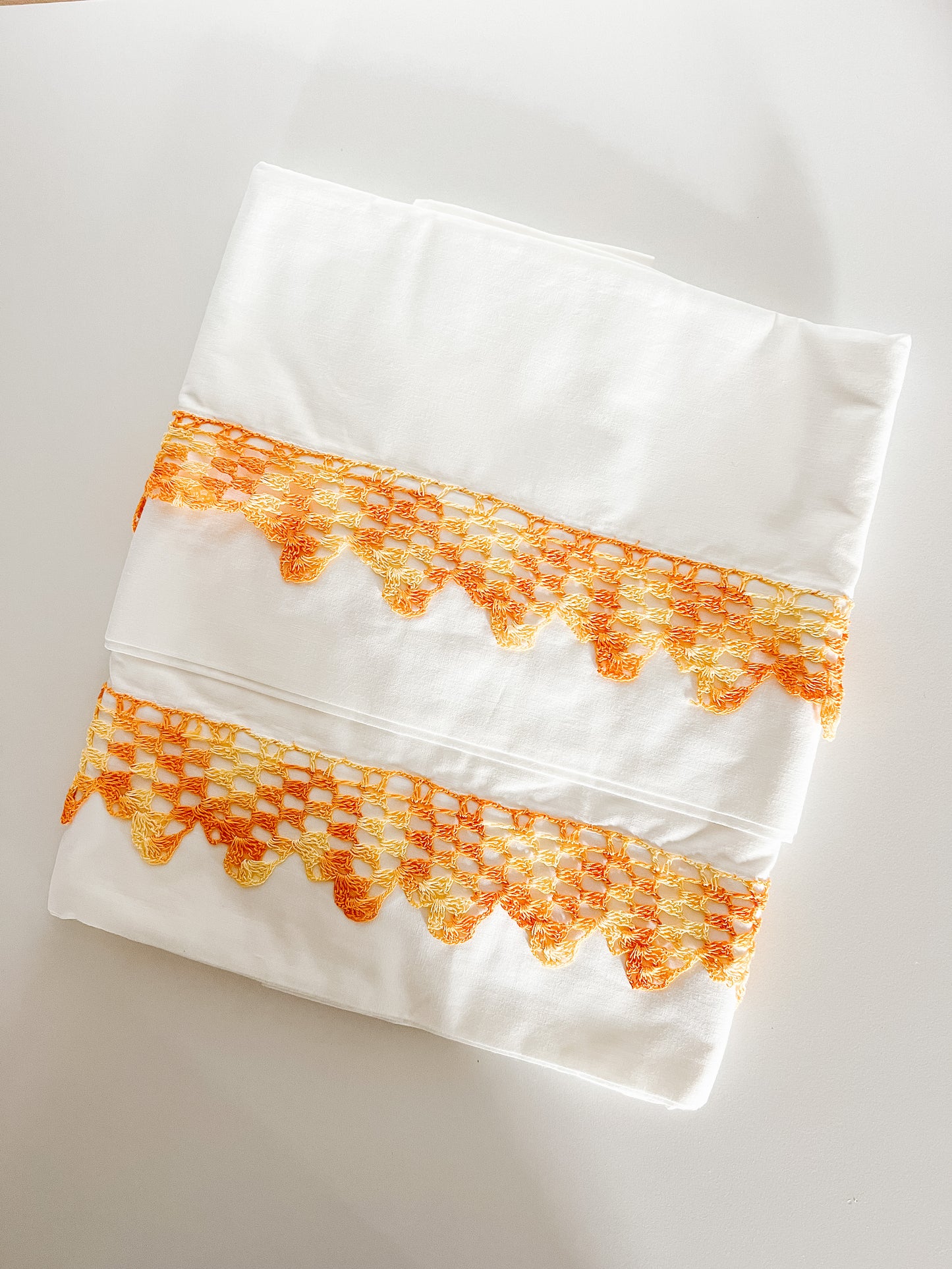 Orange/Yellow Pillowcases (Set of 2)