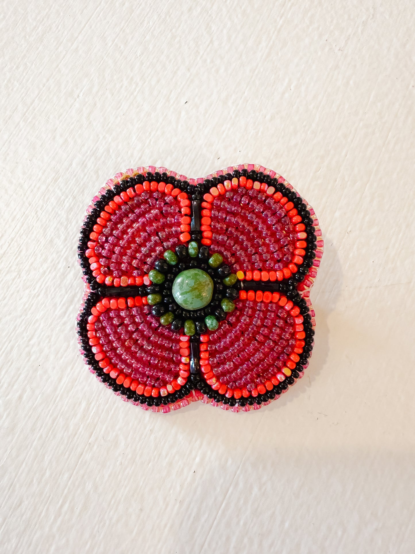 Proud Wednesday Beaded Poppy