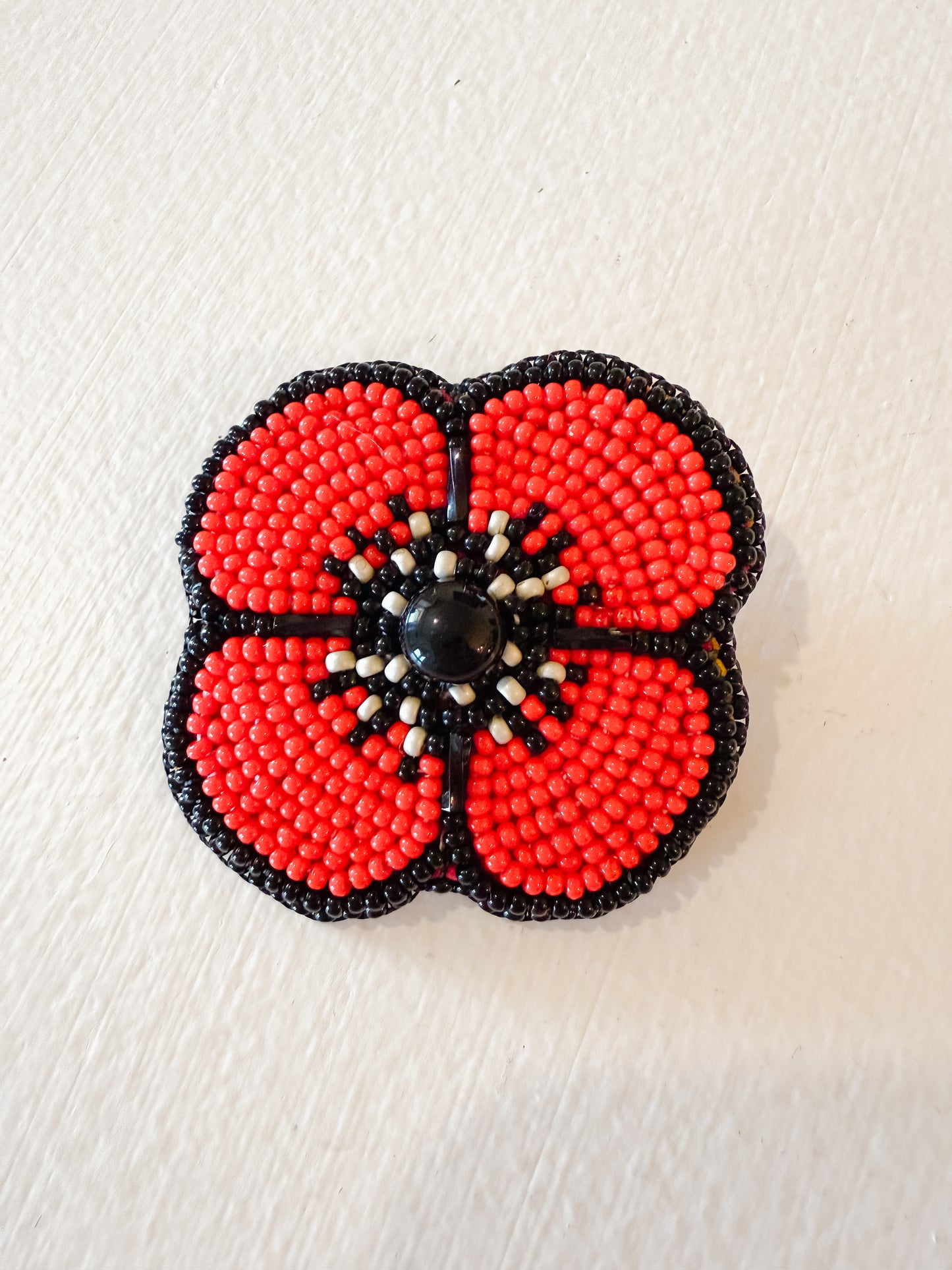 Proud Wednesday Beaded Poppy