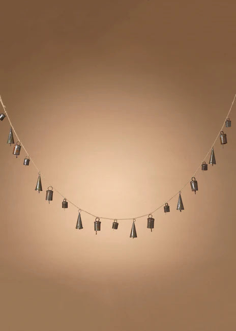 Holiday Metal Bell Garland 5’