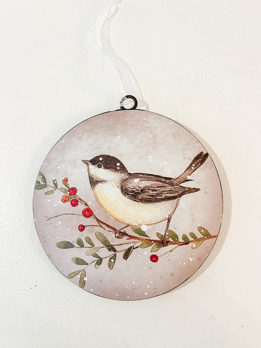 Chickadee Ornament (C) 6.1”