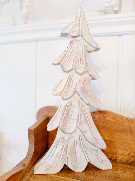 White Wooden Tree - Lg