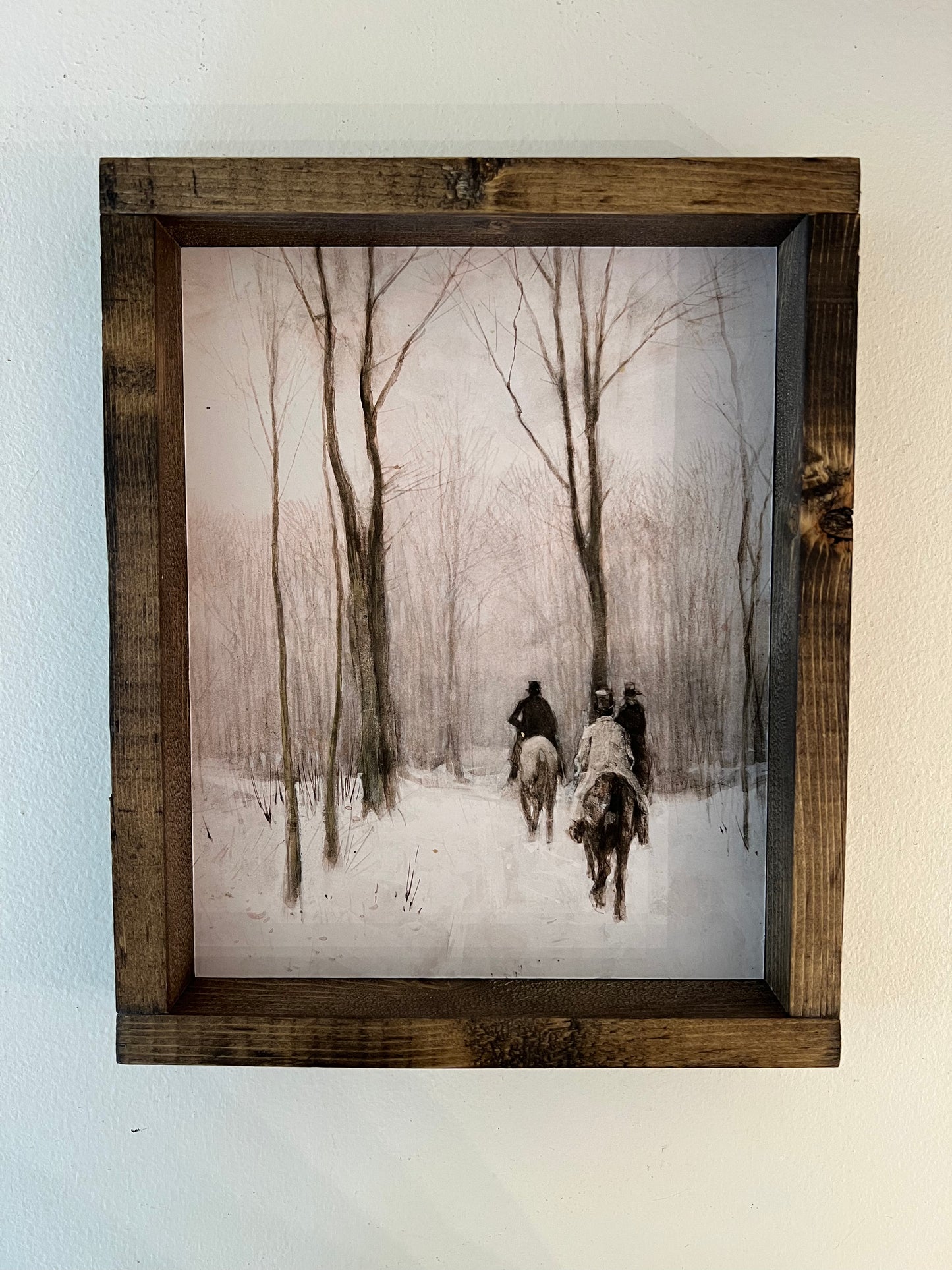 Winter Ride Framed Print