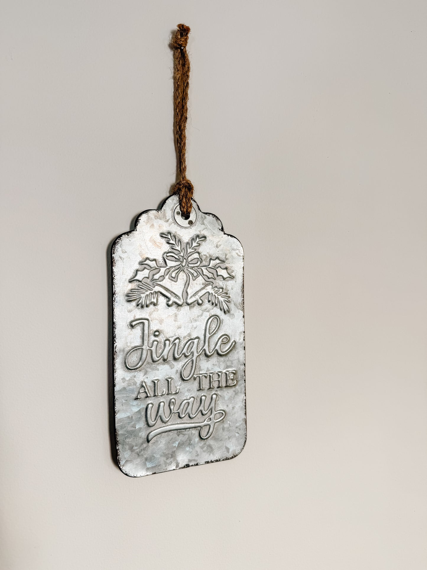Jingle All The Way Metal Tag