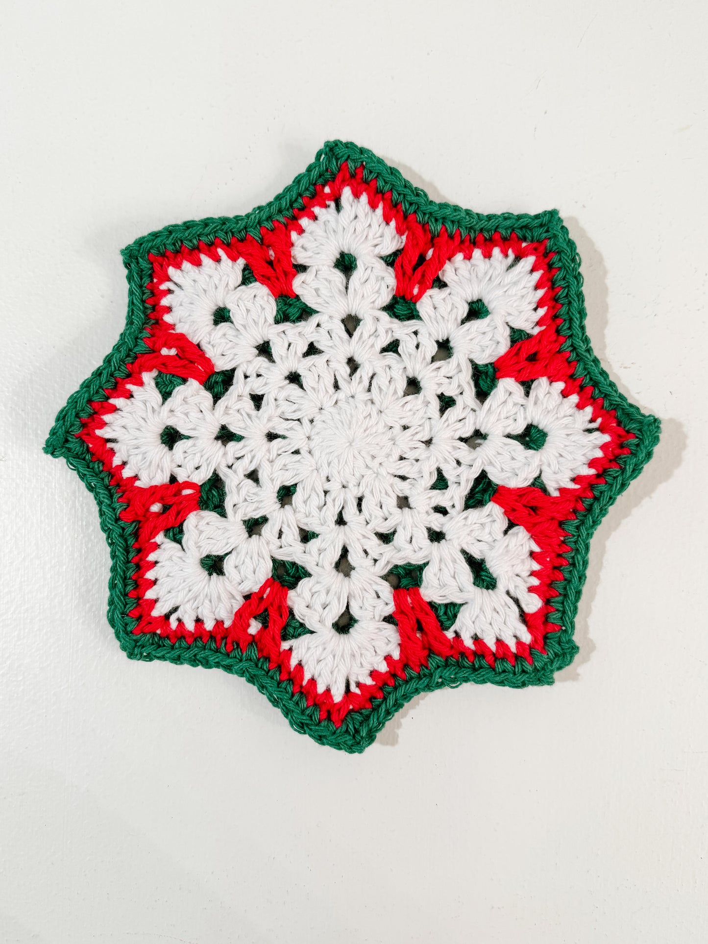 Crocheted Snowflake Potholder