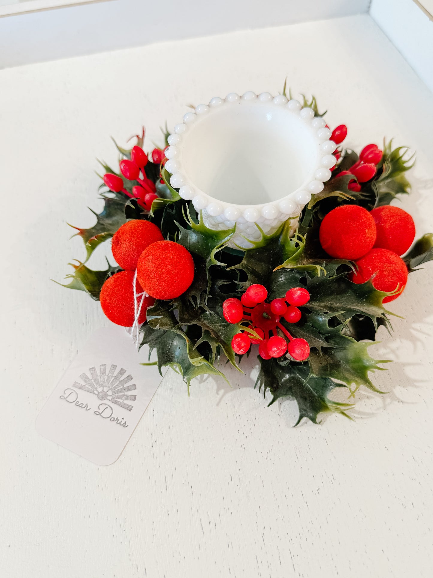 Vintage Christmas Candle Holder