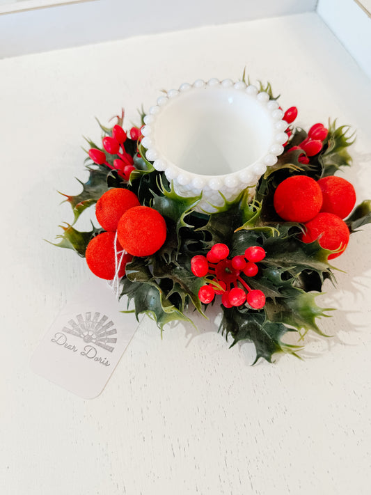 Vintage Christmas Candle Holder