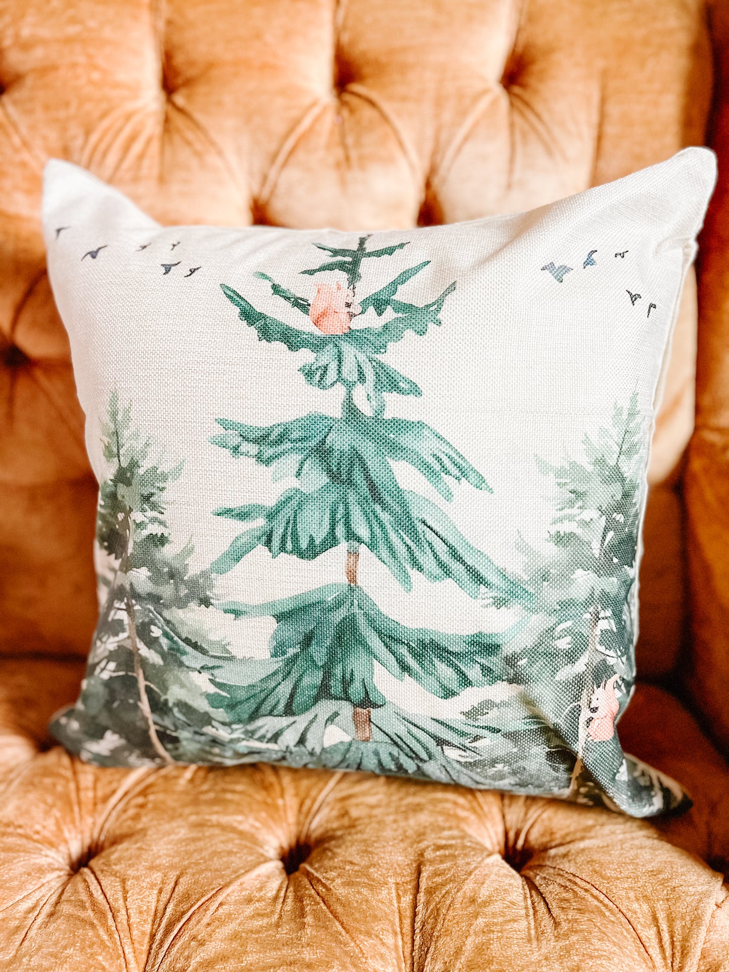 “Squirrels Among the Trees” Pillow