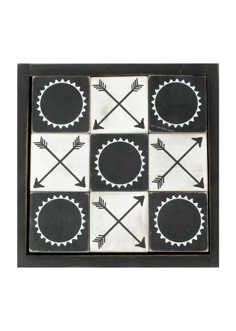 Farmhouse Tic Tac Toe Set