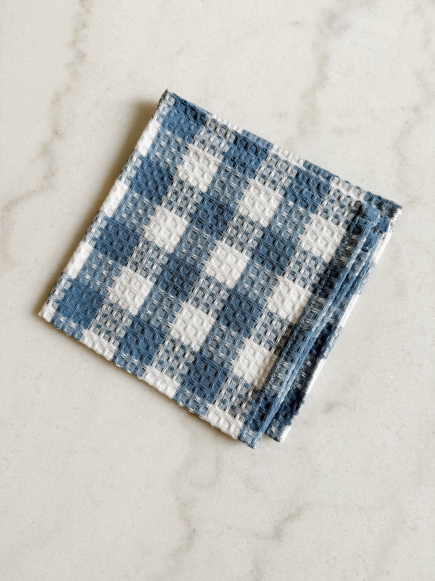 Dish Cloth - Blue Gingham