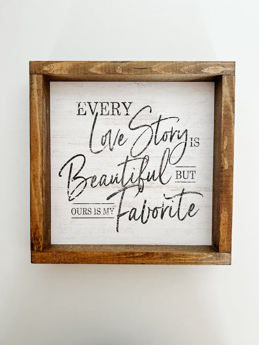 Every Love Story Framed Print