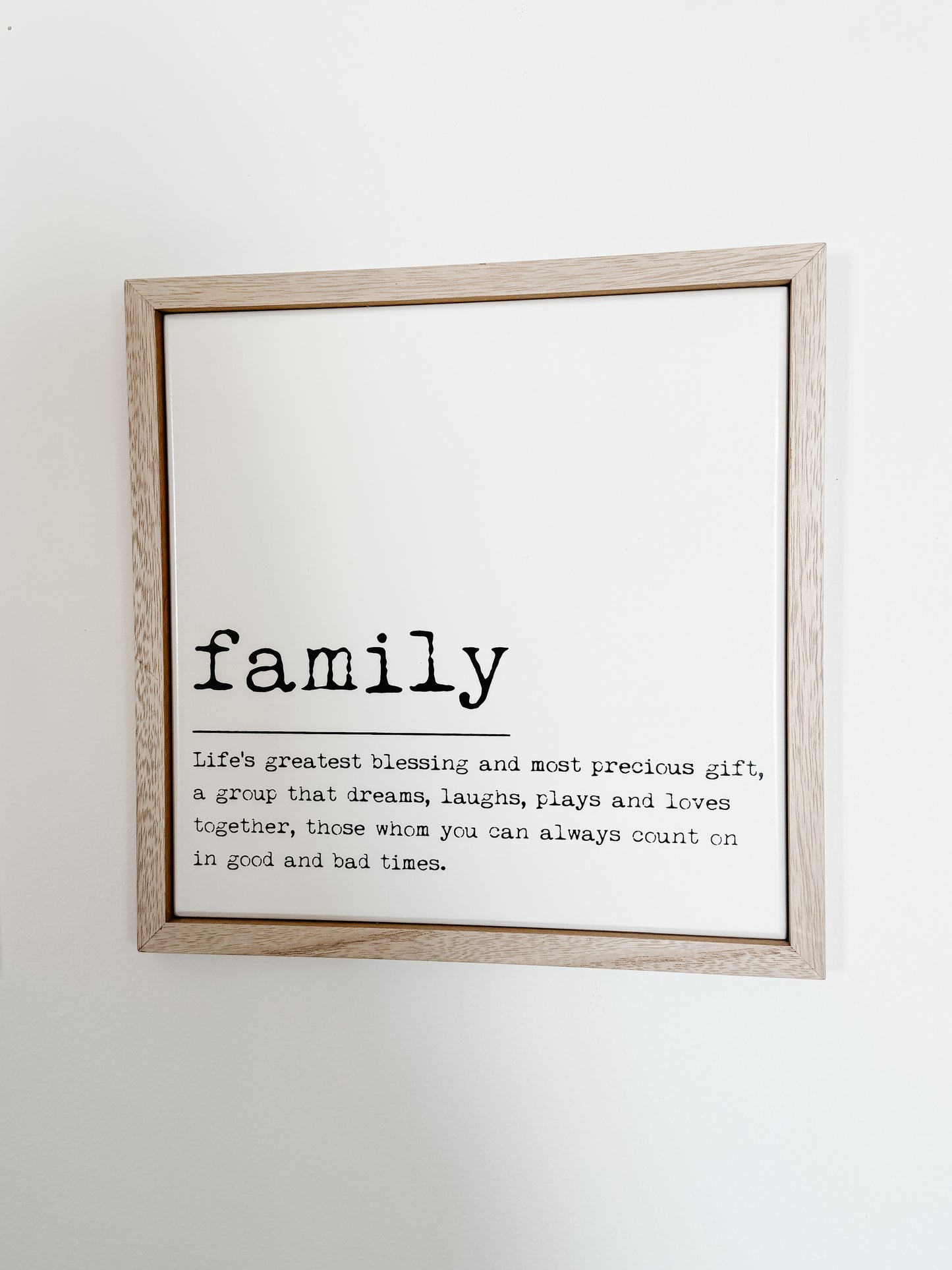 Family Definition Sign