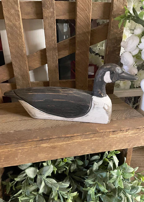 Wooden Goose Carving