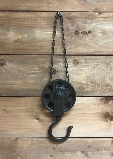 Cast Iron Pulley with Chain
