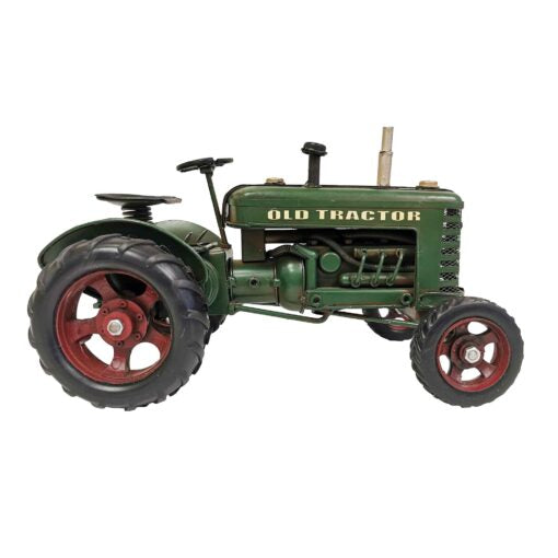 Green Metal Decorative Tractor