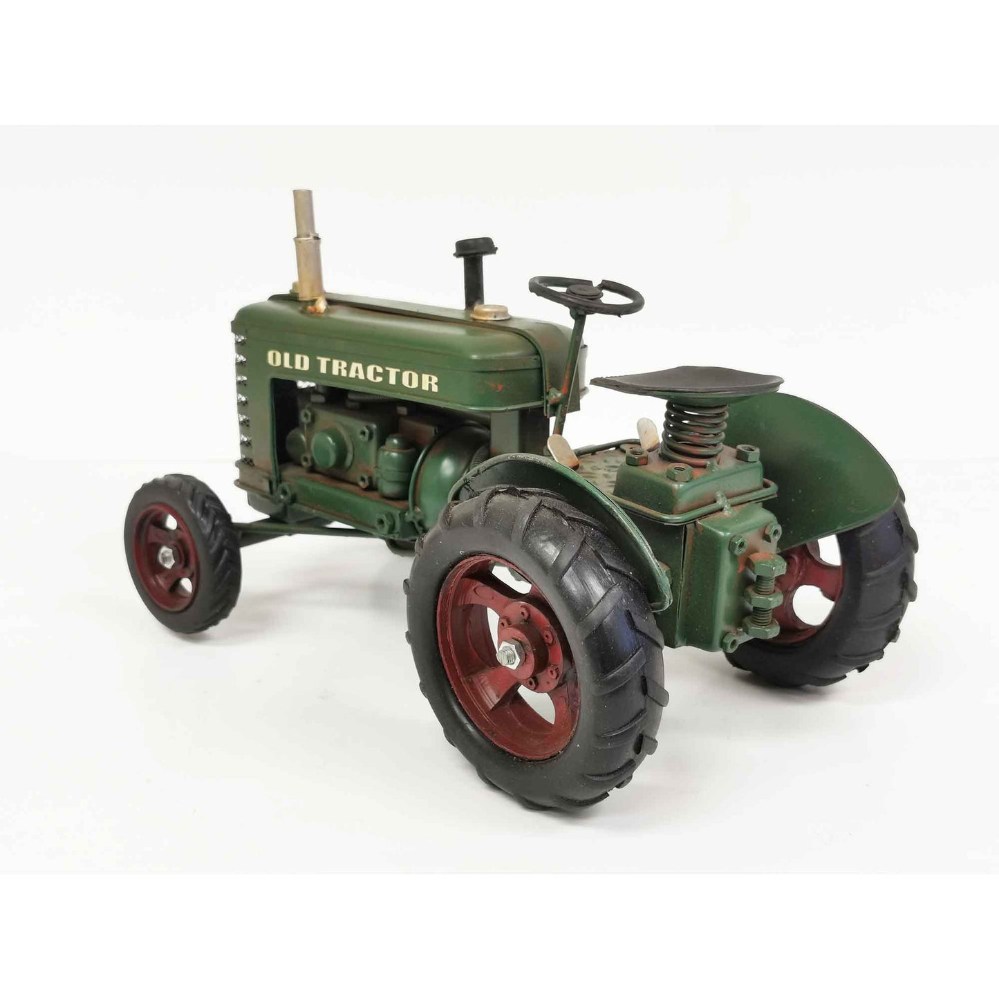 Green Metal Decorative Tractor