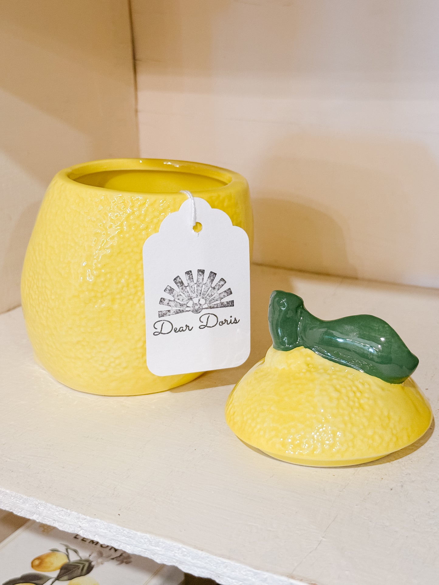 Lemon Canister with Lid