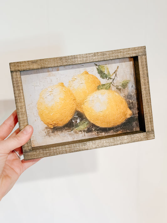 Lemons Framed Print