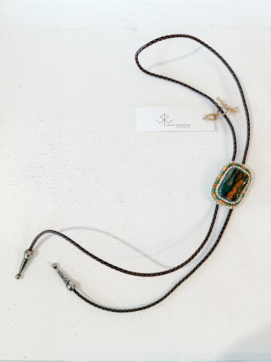 Proud Wednesday Beaded Bolo Tie