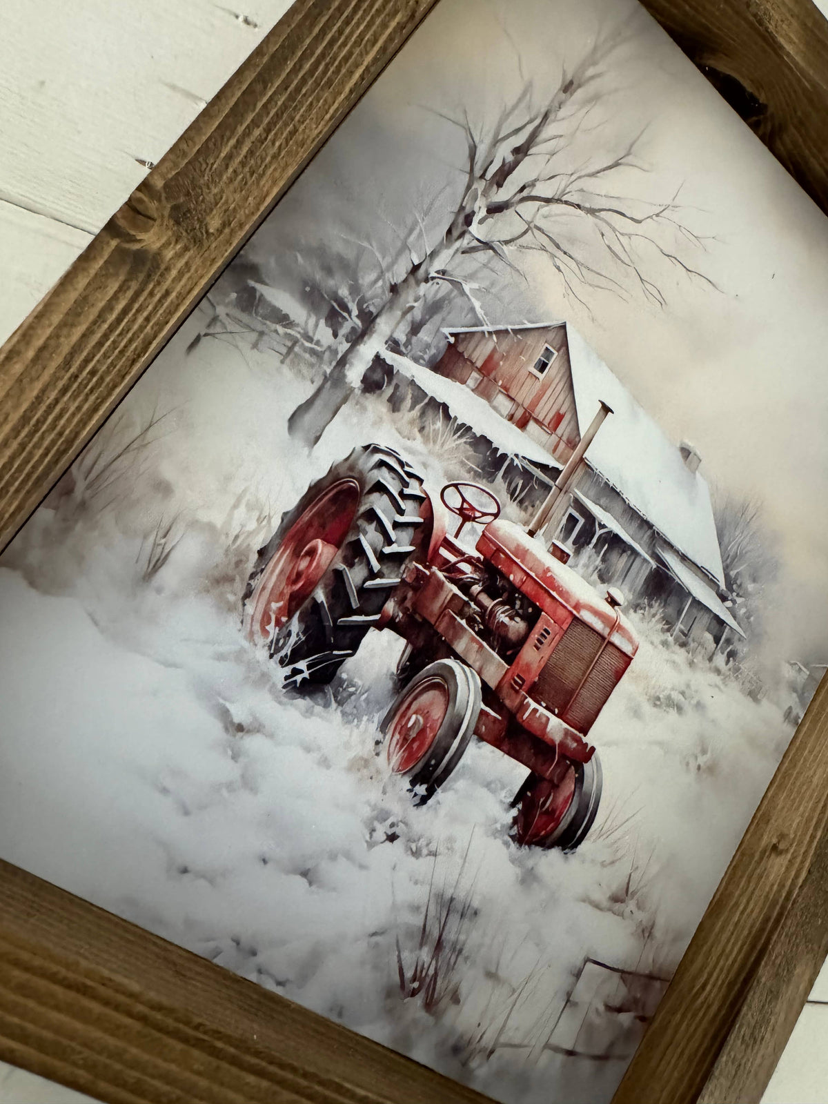 Winter Tractor
: Dark Walnut / 13x17