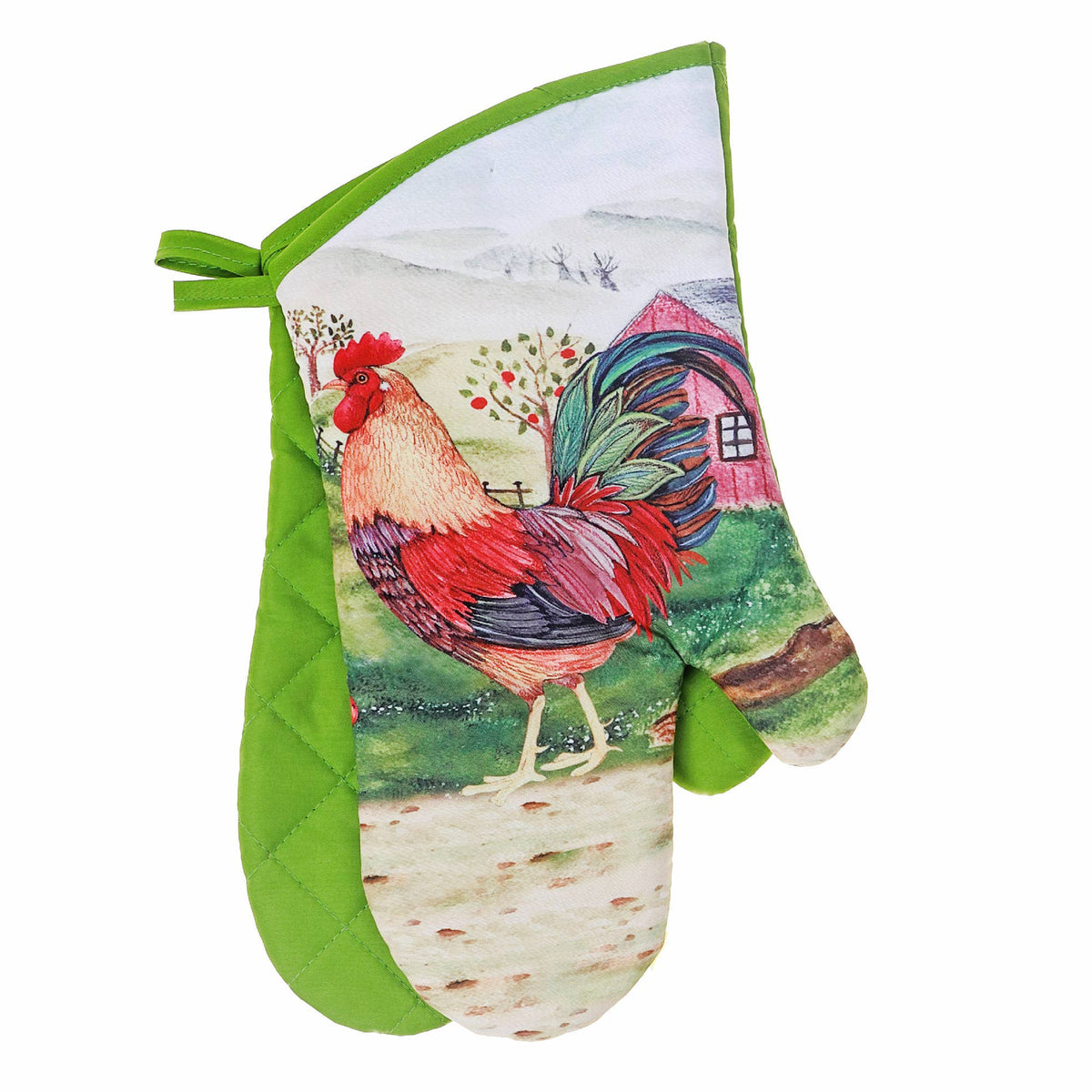 Rooster Oven Mitts - Set of Two