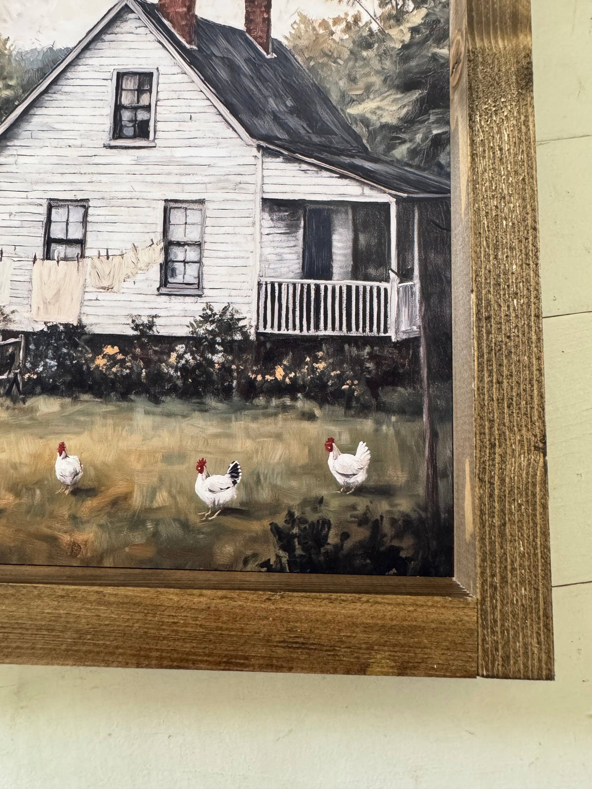 White Farmhouse Framed Print