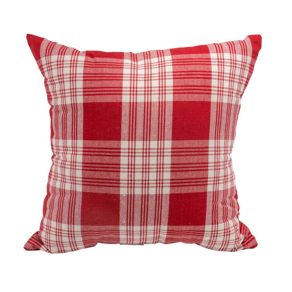 Red Plaid Pillow