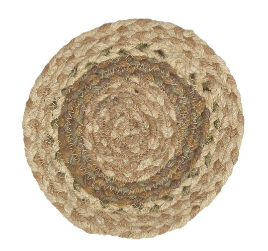 Braided Trivet - Beige - 8"