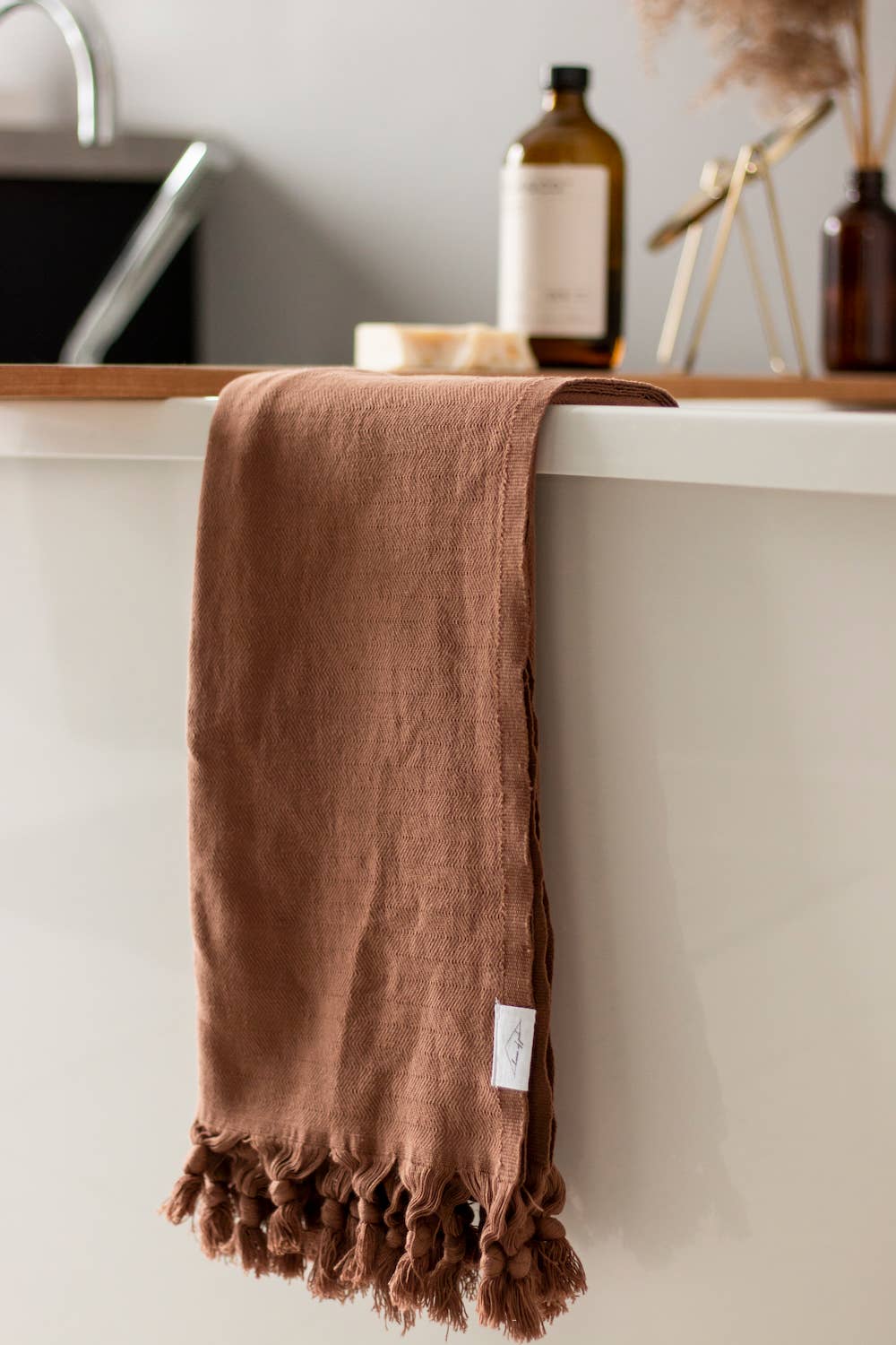 Turkish Throw/Towel: Chestnut