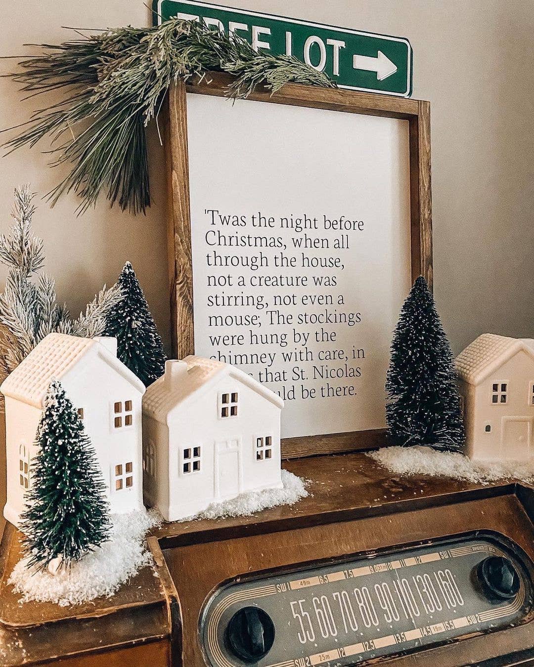 Twas the night before Christmas: Dark Walnut